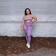 Load image into Gallery viewer, MAUVE CROSS BACK SPORTS BRA