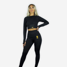 Load image into Gallery viewer, EMERGE SEAMLESS LONG SLEEVE CROP TOP