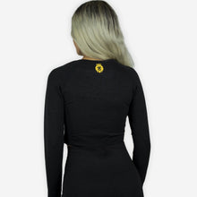 Load image into Gallery viewer, EMERGE SEAMLESS LONG SLEEVE CROP TOP