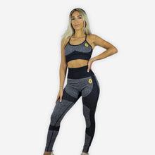 Load image into Gallery viewer, CHARCOAL CROSS BACK SPORTS BRA