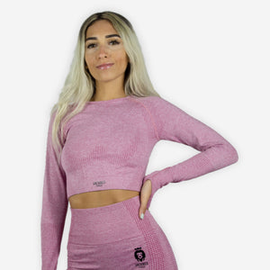 FUERZA SEAMLESS LONG SLEEVE CROP TOP